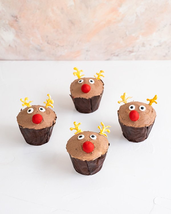 Reindeer Cupcakes by NJD