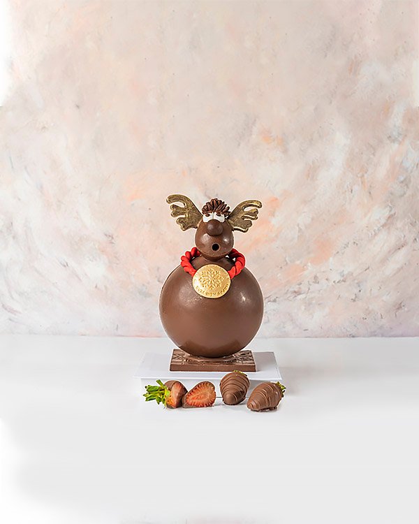 3D Belgian Milk Chocolate Reindeer by NJD