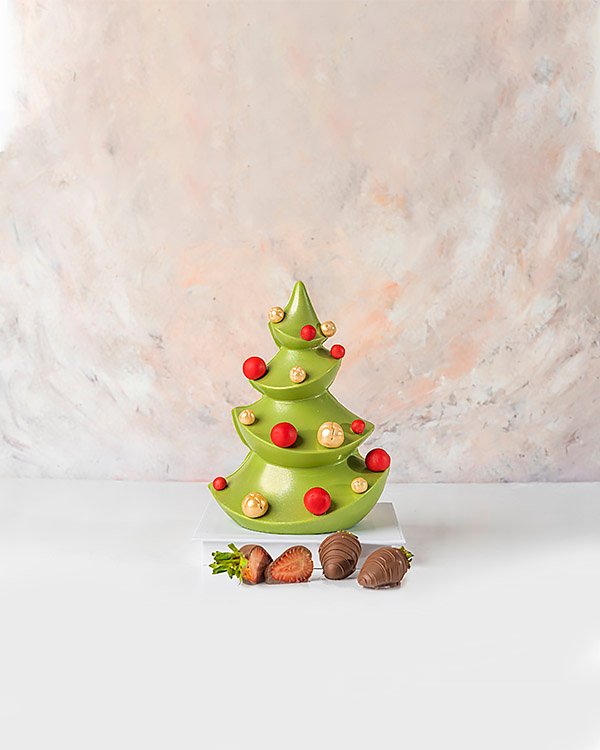 Green and Red Christmas Tree by NJD