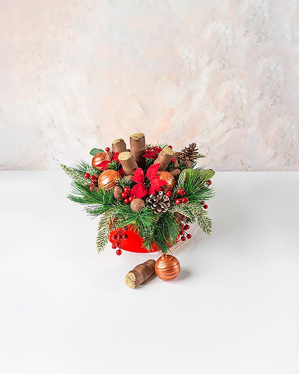 Christmas Hamper Arrangement With Mallows by NJD
