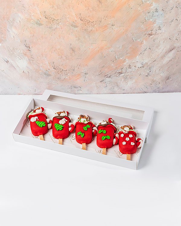 Gingerbread Man Theme Cakesicles by NJD