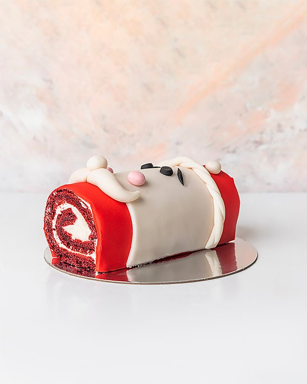 Red Velvet Log Cake by NJD