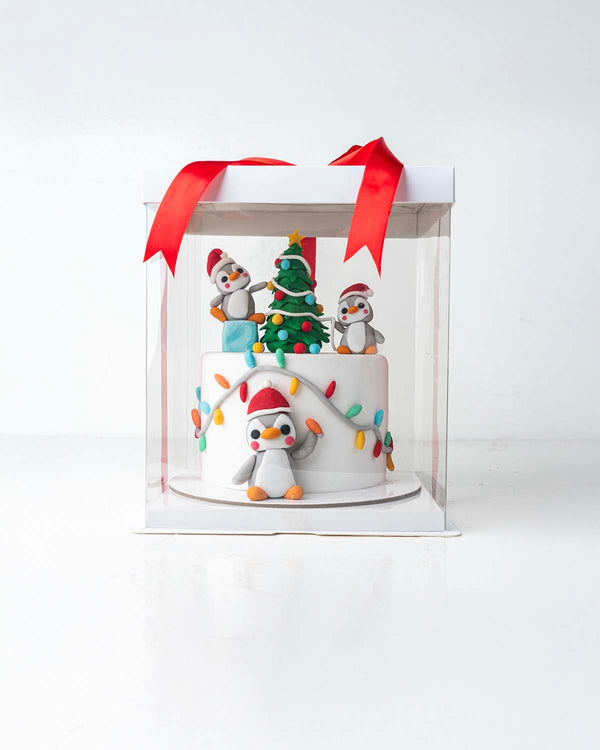 Penguin Theme Cake