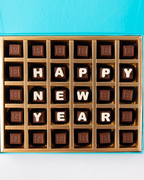 Customizable New Year Chocolates by NJD