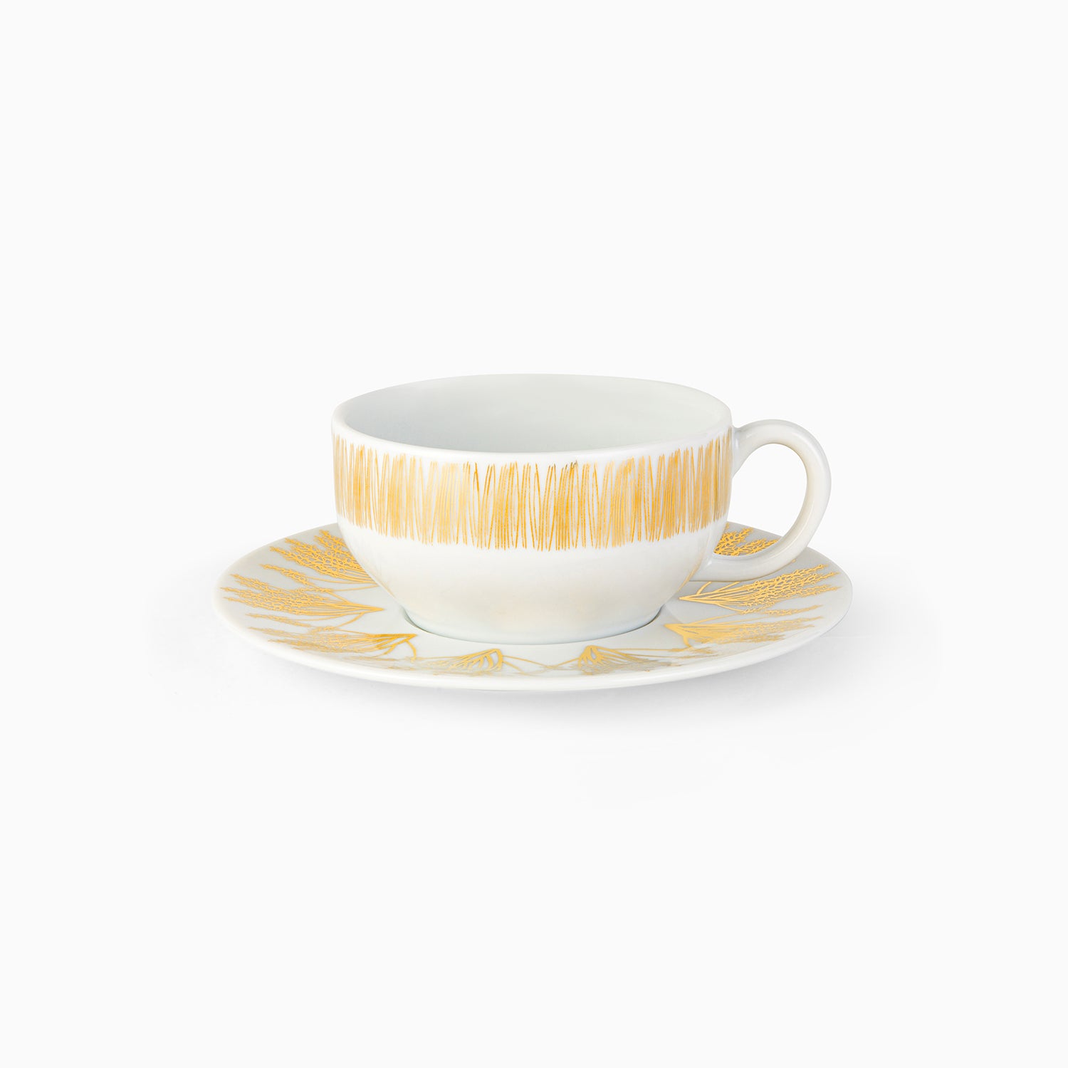 Tamrah S/2 Porcelain Teacups and Saucers