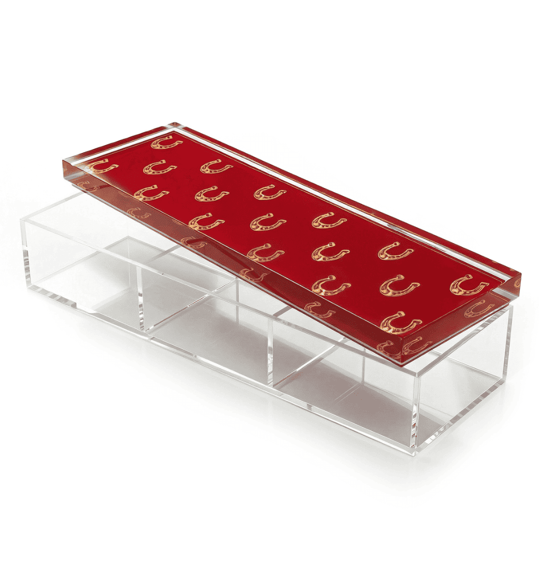 Fares Maroon Nuts & Dates - 3-Partition Acrylic Box