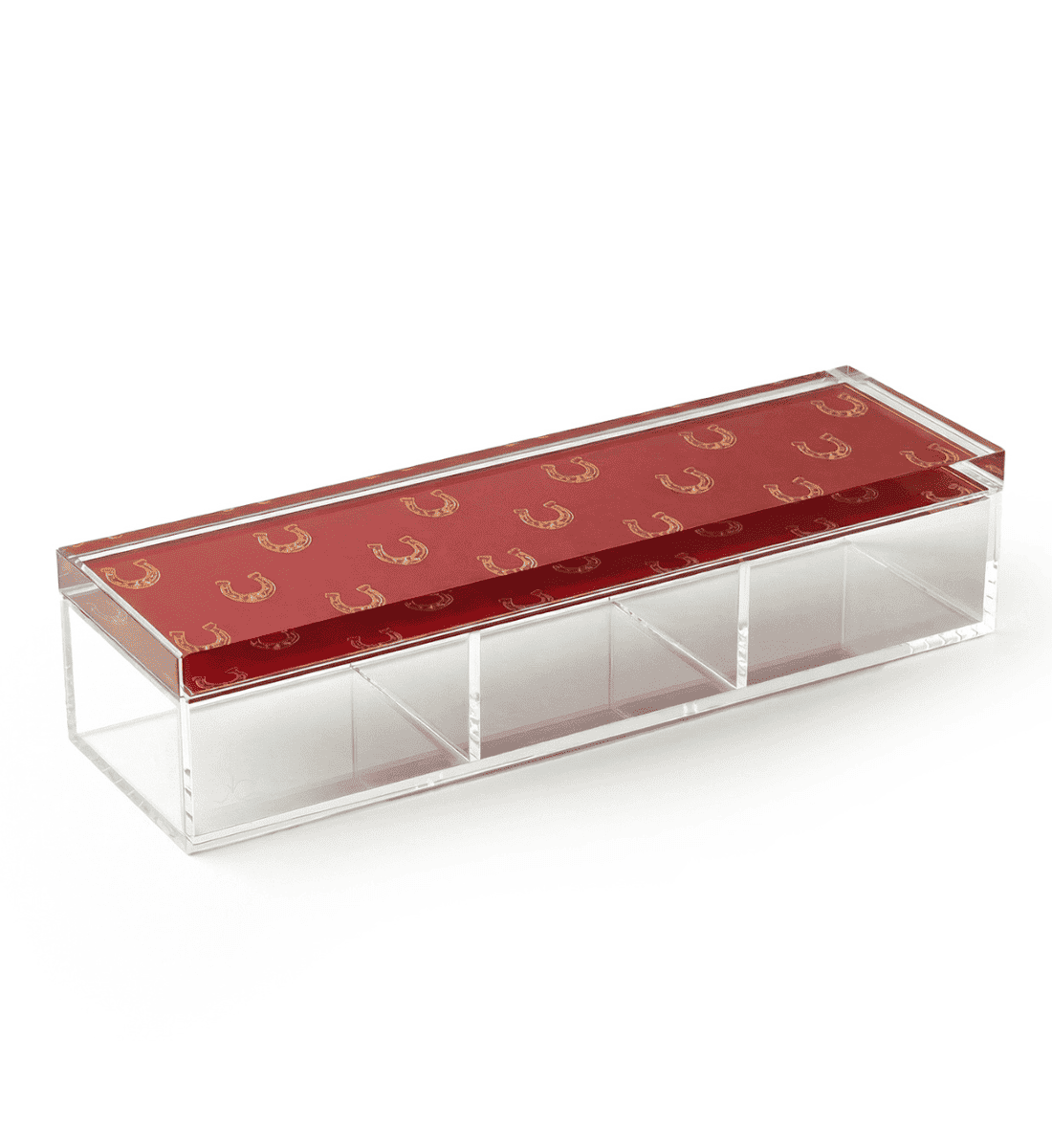 Fares Maroon Nuts & Dates - 3-Partition Acrylic Box