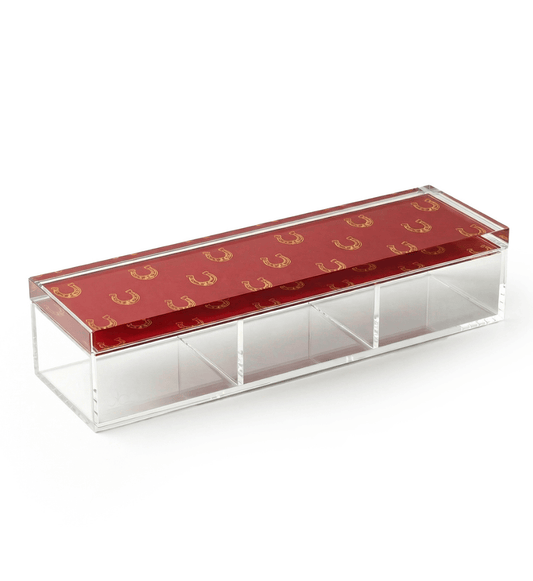 Fares Maroon Nuts & Dates - 3-Partition Acrylic Box