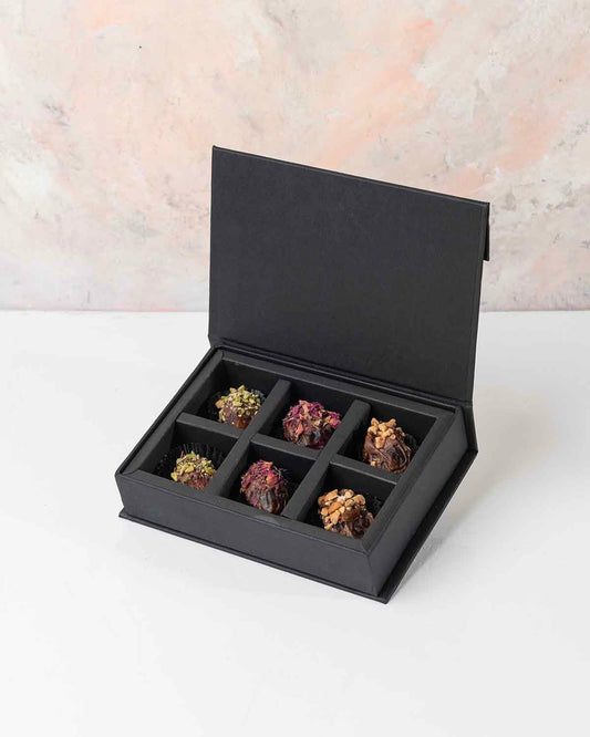 Assorted Chocolate Dates 6pcs Gift Box