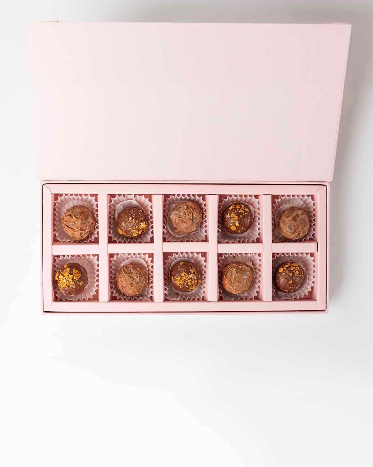 10 Assorted Milk Chocolate Truffles  by NJD