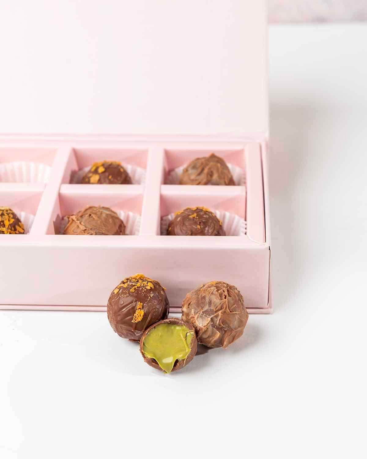 10 Assorted Milk Chocolate Truffles  by NJD