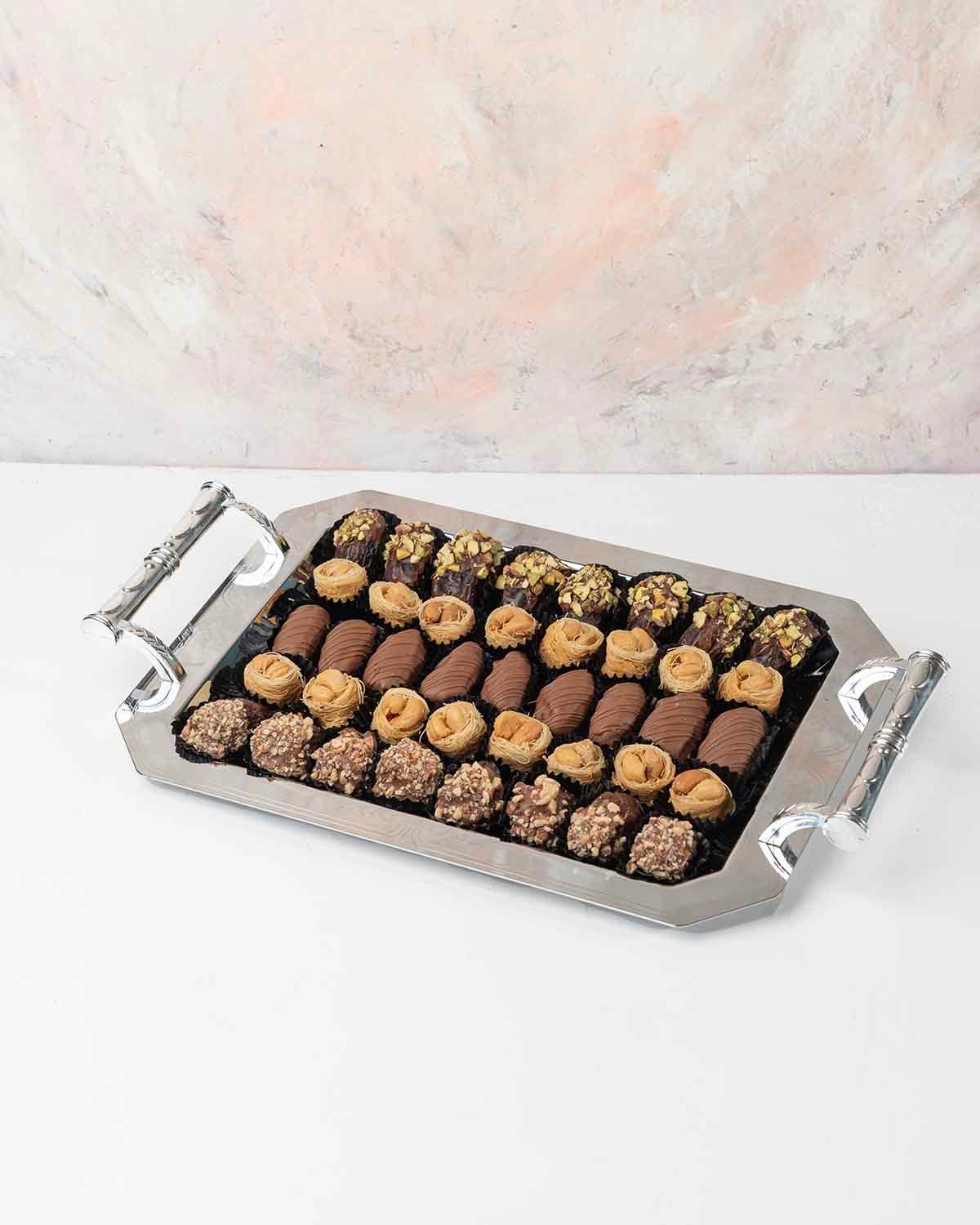 Dates and Baklawa Platter by NJD