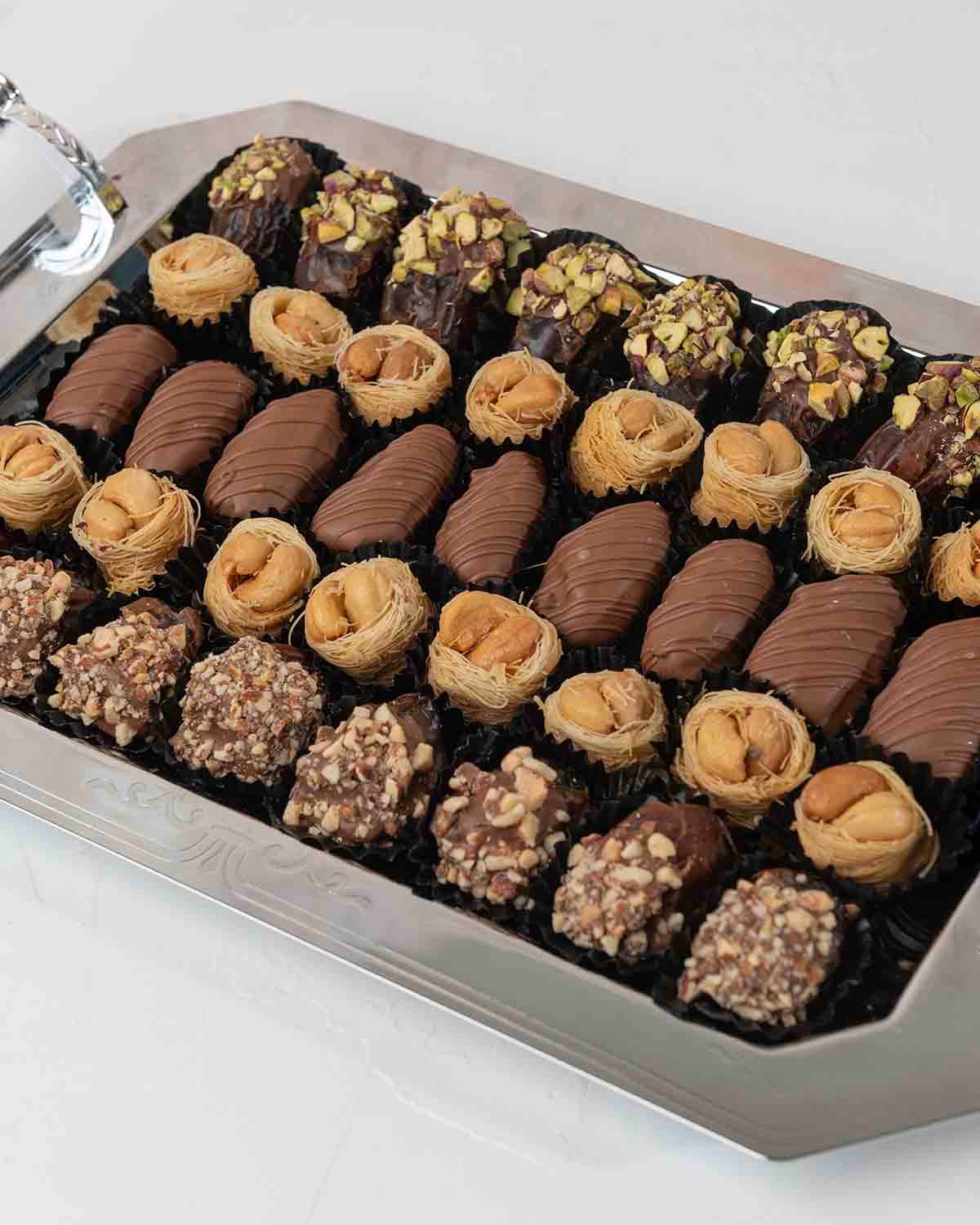 Dates and Baklawa Platter by NJD