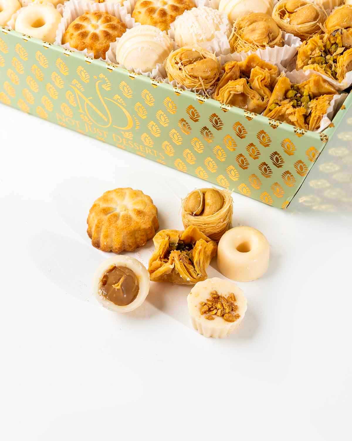 Truffles, Chocolates and Assorted Arabic Desserts by NJD