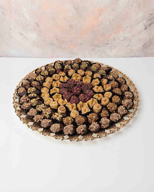 Luxury Dates and Baklawa Large Tray Arrangement