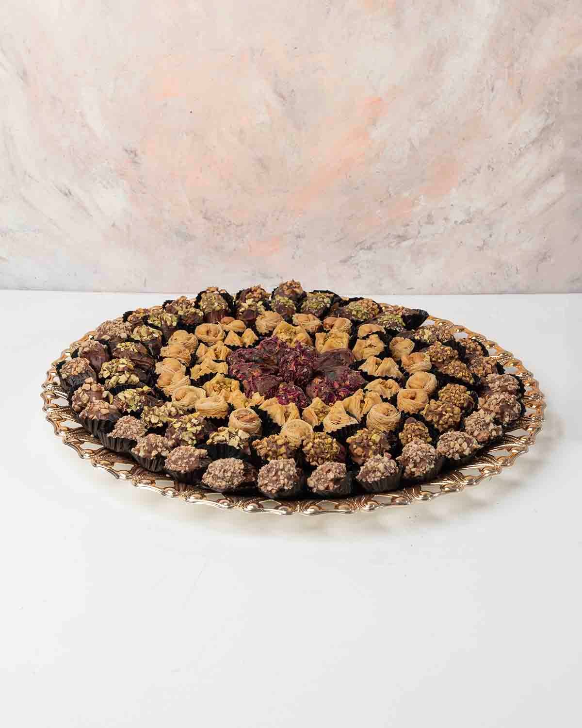 Luxury Dates and Baklawa Large Tray Arrangement