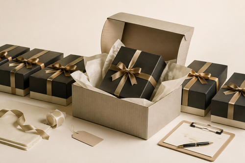 NJD Dubai corporate gift production, packing and delivery