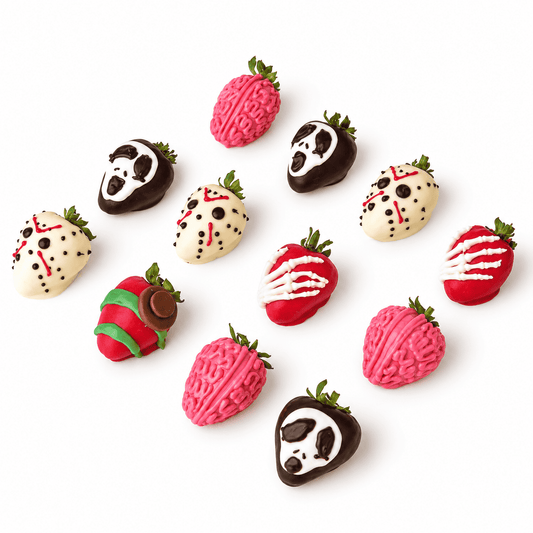 Ghost and Skeleton Chocolate Strawberries