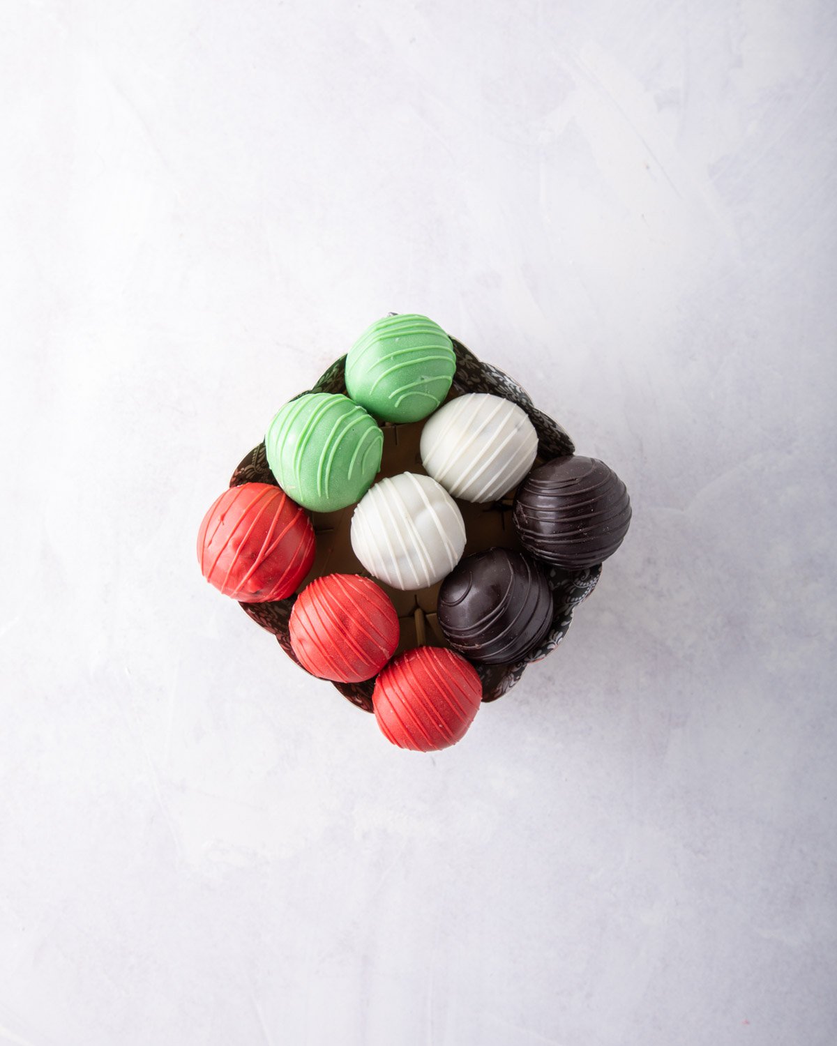 UAE flag cake pops