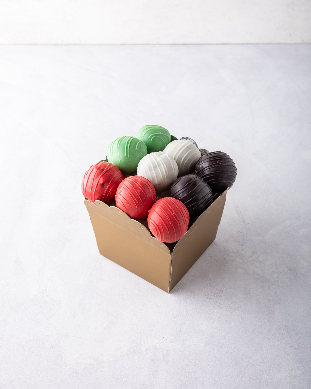 UAE flag cake pops