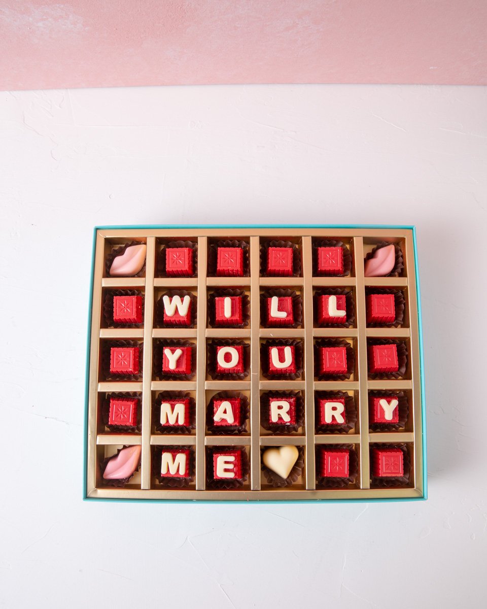 Valentines Chocolate  Marry Me