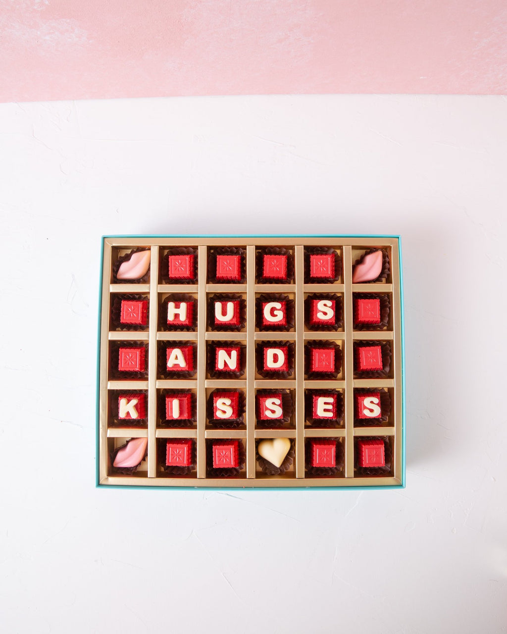 Valentines Chocolate Hugs and Kisses