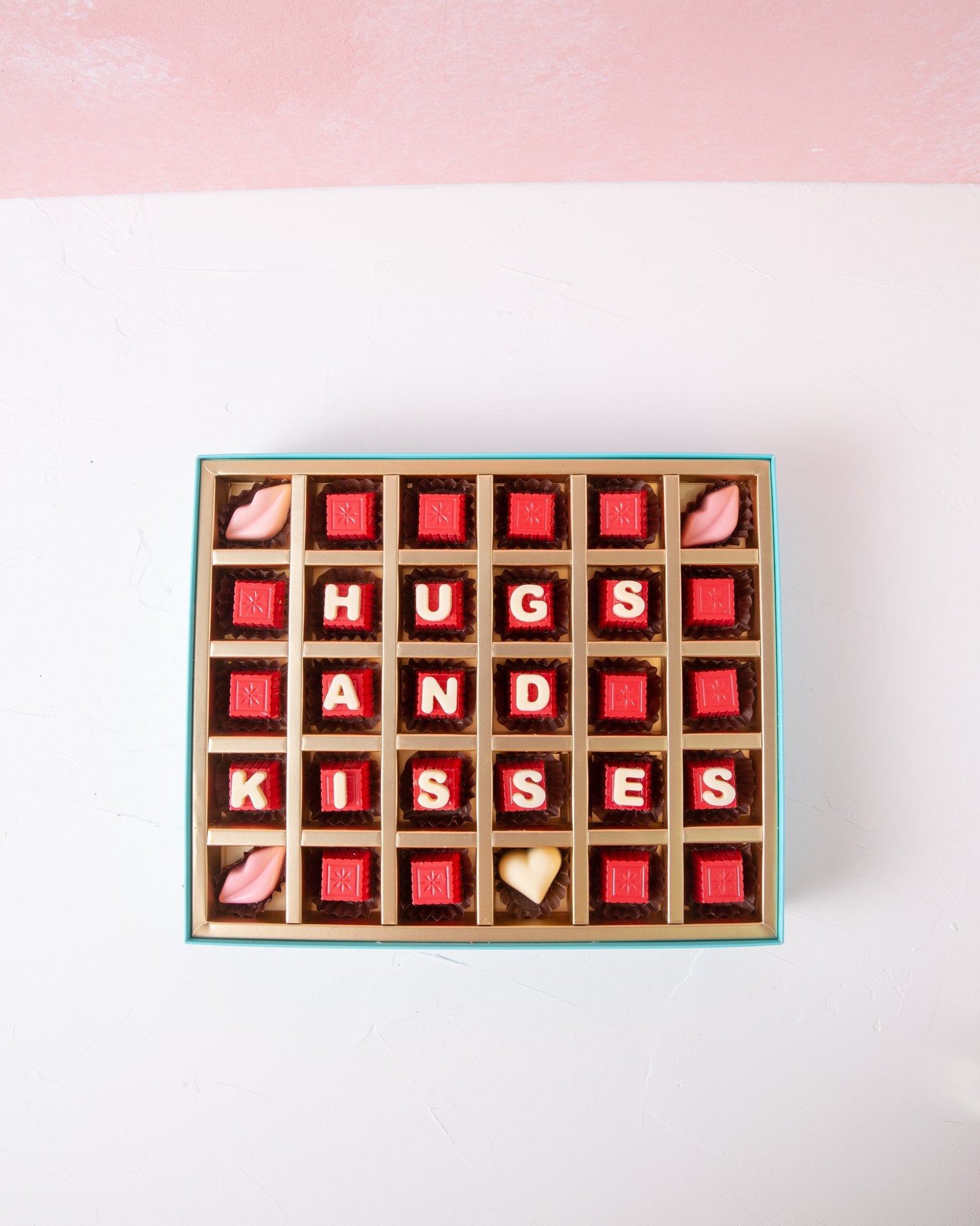 Valentines Chocolate Hugs and Kisses