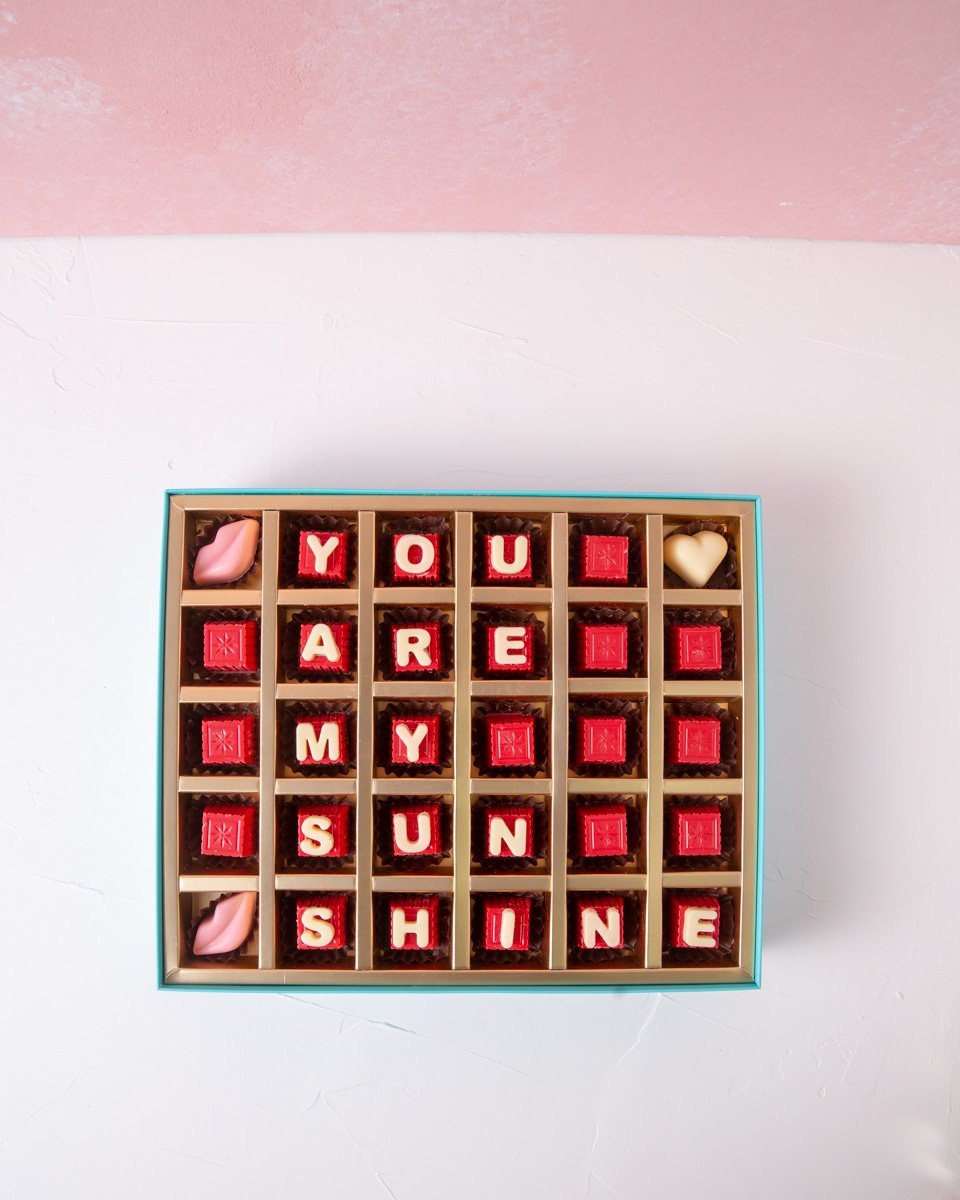 Valentines Chocolate  Sunshine Box