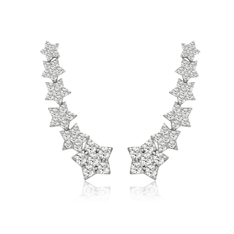 STAR DIAMOND EAR CUFF EARRINGS