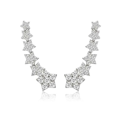 STAR DIAMOND EAR CUFF EARRINGS by NJD