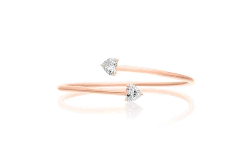 2 CT DIAMOND HEART BRACELET by NJD