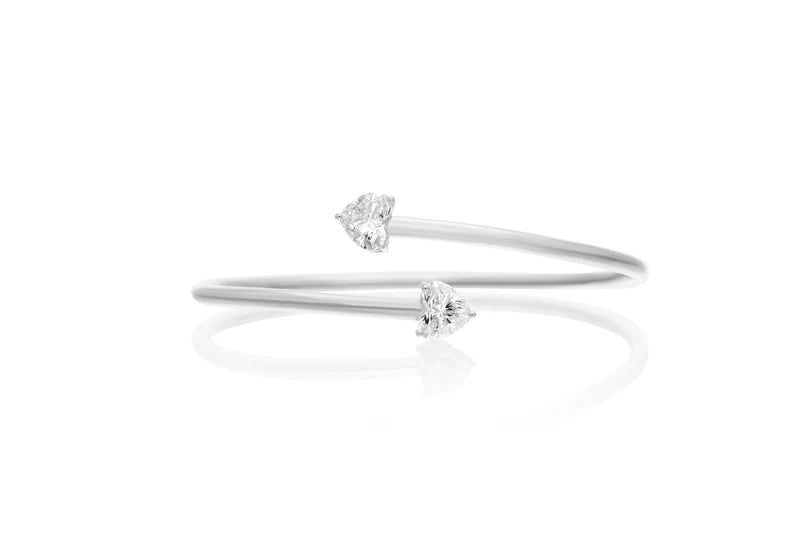 2 CT  DIAMOND HEART BRACELET