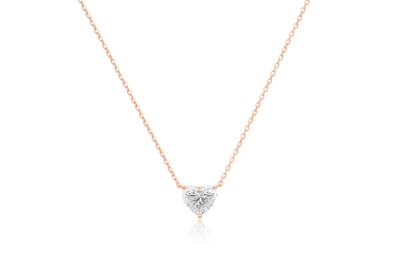 0.5 CT  HEART DIAMOND NECKLACE