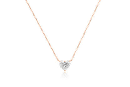 0.5 CT  HEART DIAMOND NECKLACE