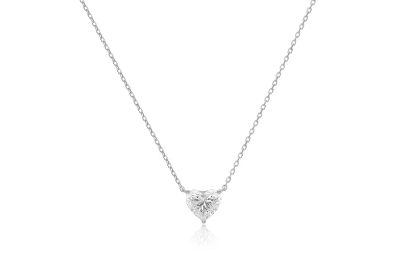 0.5 CT  HEART DIAMOND NECKLACE
