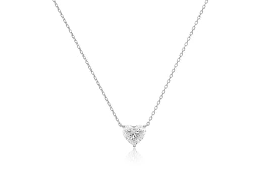 0.5 CT  HEART DIAMOND NECKLACE
