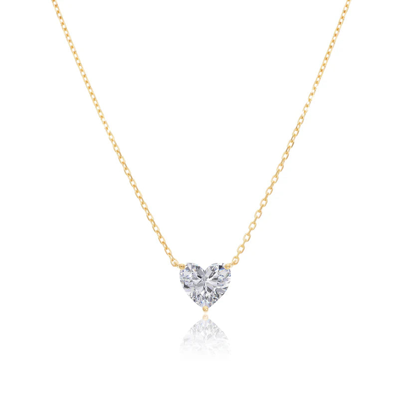 0.5 CT  HEART DIAMOND NECKLACE