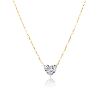 0.5 CT  HEART DIAMOND NECKLACE