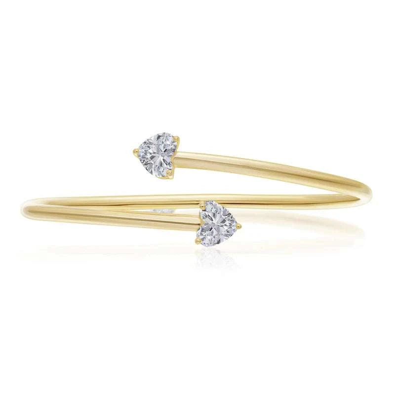2 CT DIAMOND HEART BRACELET by NJD