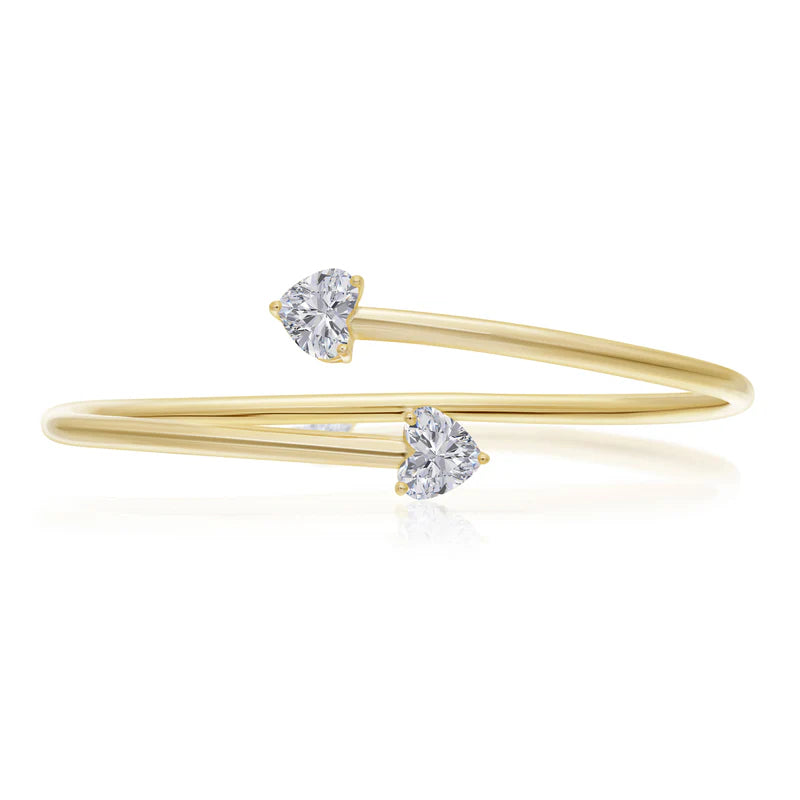 2 CT  DIAMOND HEART BRACELET