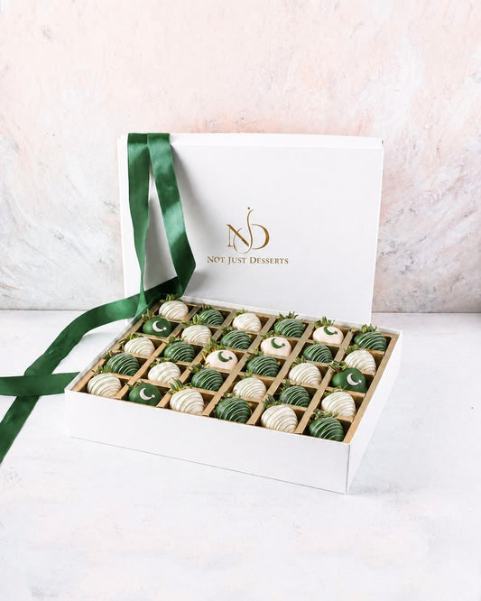 Pakistan Flag Chocolate Strawberries (30pc)