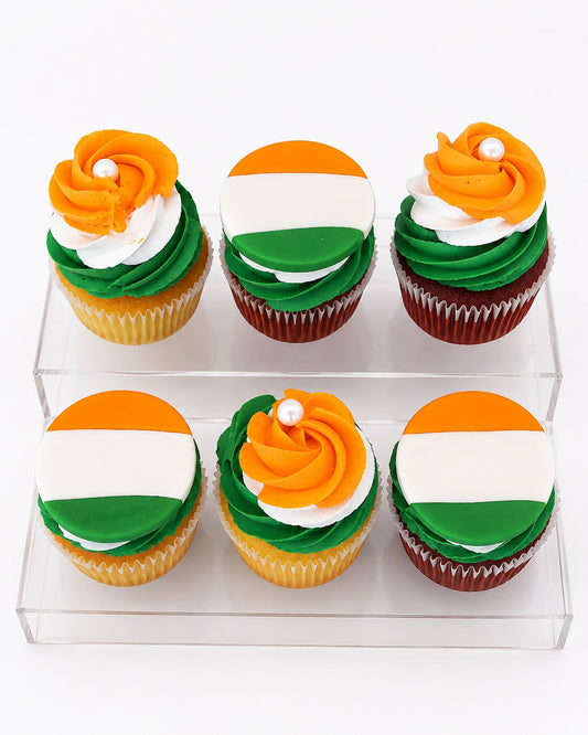 India Independence Cupcakes (6pc)