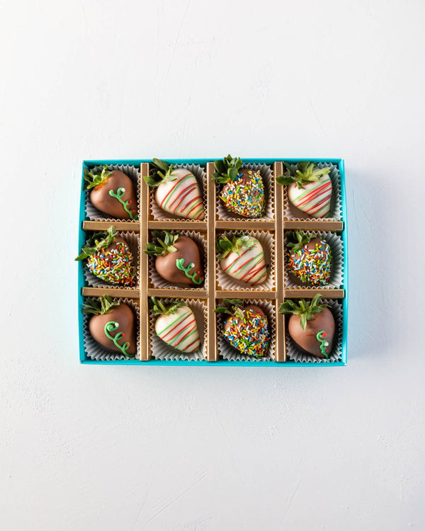 12pcs Xmas Chocolate Strawberry  by NJD