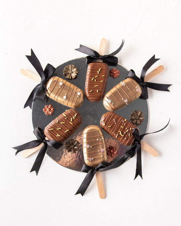 Milk Chocolate Cakesicles by NJD