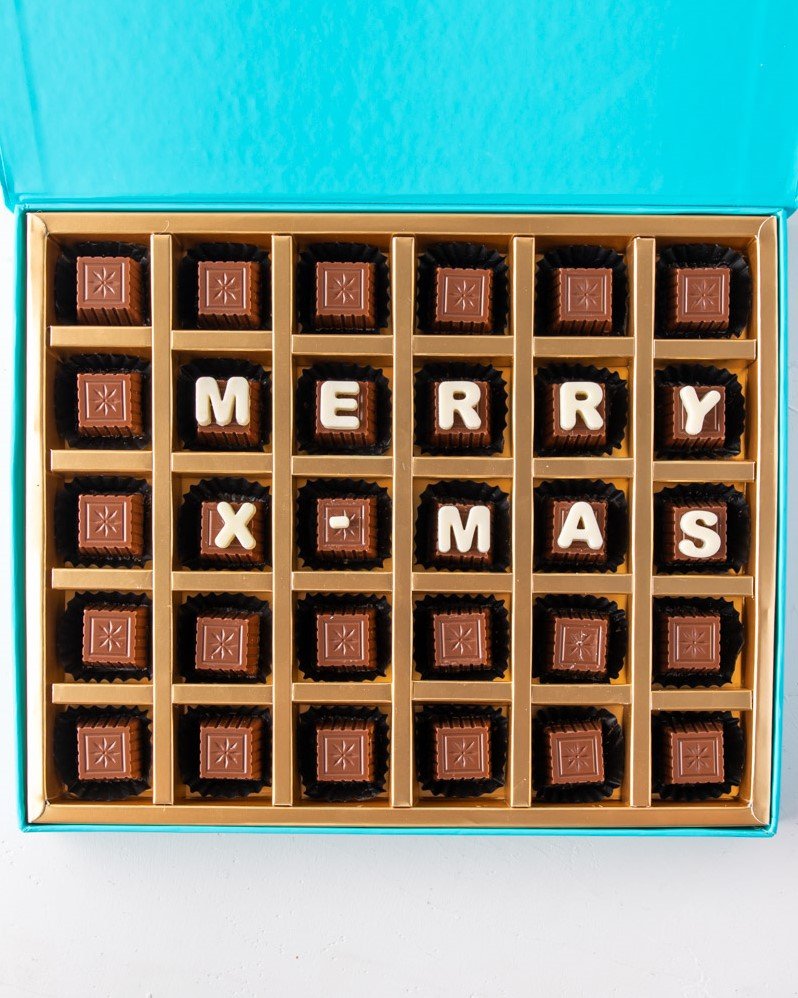 Customizable Christmas Chocolates by NJD