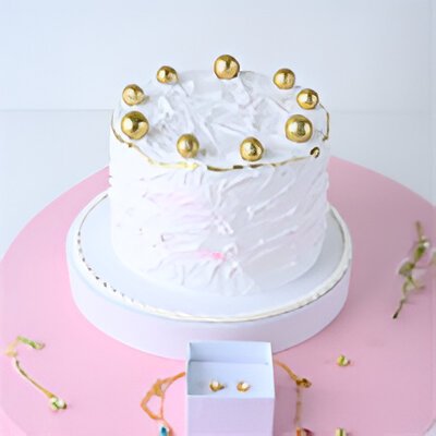 Vanilla Cake with Jewellery Combo