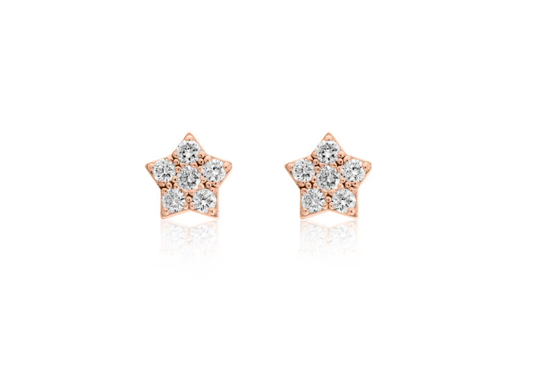 STAR STUD DIAMOND EARRINGS