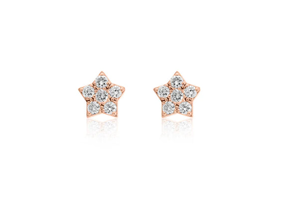 STAR STUD DIAMOND EARRINGS