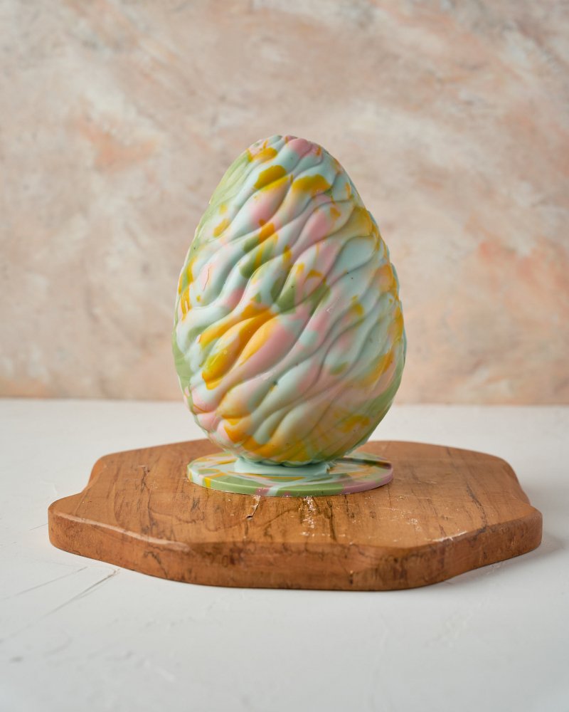 Blue Marble Effect Easter Egg