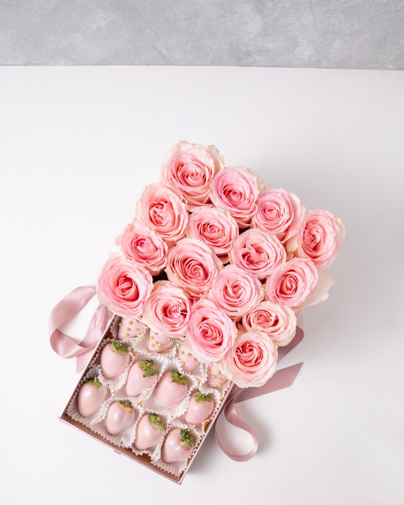 Pink Roses and Berries by NJD - Image 3